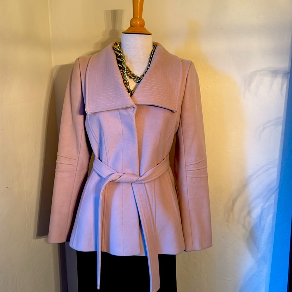 Reiss wool coat in a gorgeous soft pink